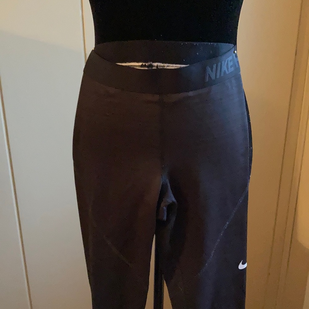 Nike athletic leggings blue gray ombré